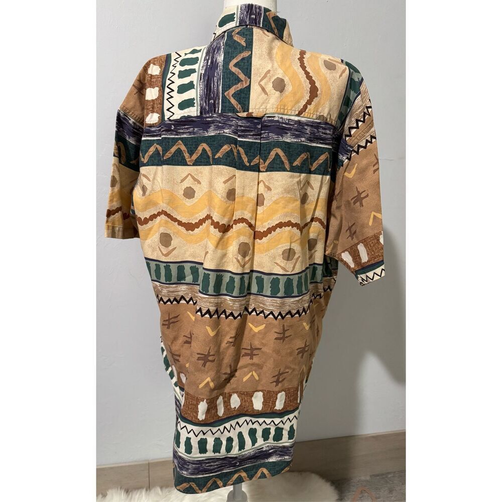 Chaps Ralph Lauren Aztec Print Button Front Shirt… - image 6